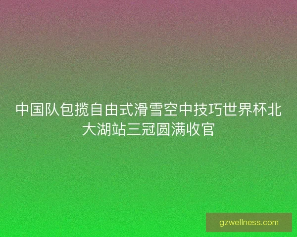 中国队包揽自由式滑雪空中技巧世界杯北大湖站三冠圆满收官